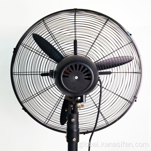 Industrial Pedestal Fan Hot Selling Outdoor Black Metal Stand Fan Manufactory